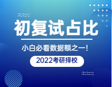 2022考研擇校：這些院校復試壓力小初試占比高，你知道嗎？